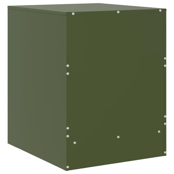 vidaXL sengebord 34,5x39x44 cm stål grøn