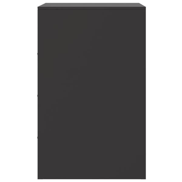 vidaXL sengeborde 2 stk. 34,5x39x62 cm stål sort