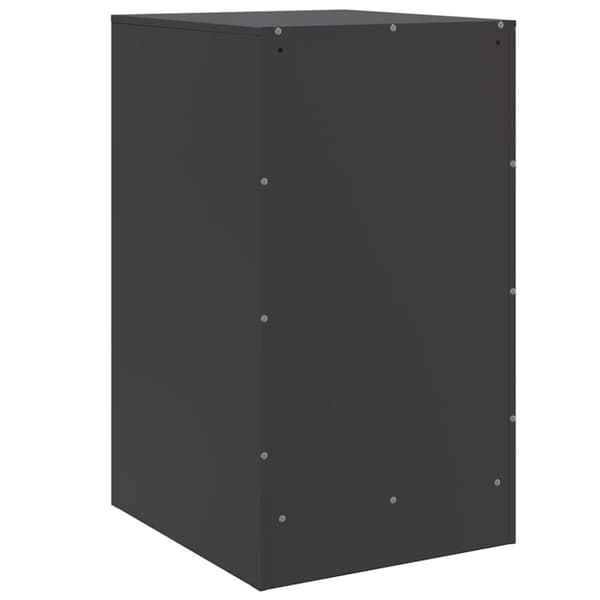 vidaXL sengeborde 2 stk. 34,5x39x62 cm stål sort