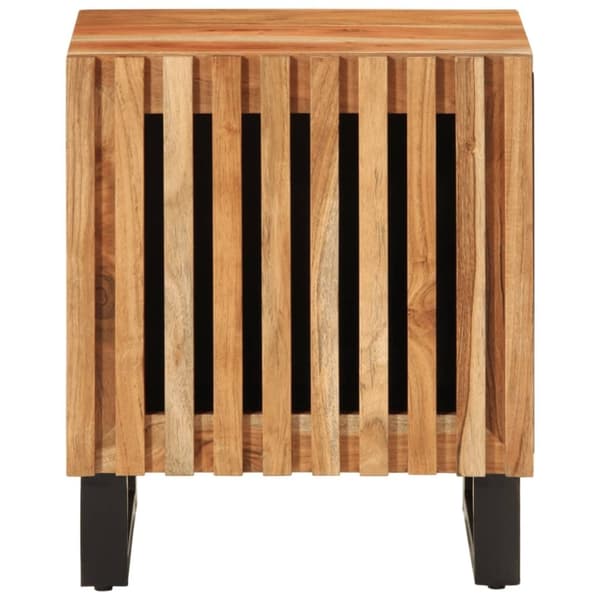 vidaXL sengebord 40x33x46 cm massivt akacietræ