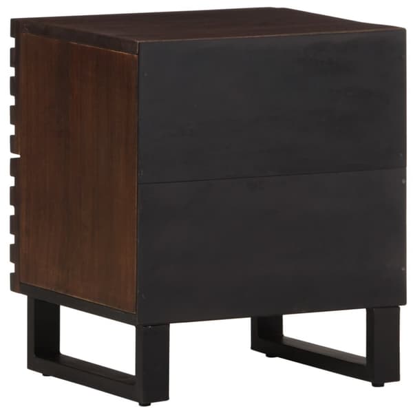 vidaXL sengebord 40x33x46 cm massivt mangotræ