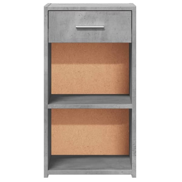 vidaXL Nattbord 2 stk betonggrå 35x34x65 cm konstruert tre