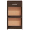 Miniatyrbilde 4 av 11: vidaXL Nattbord brun eik 35x34x65 cm konstruert tre