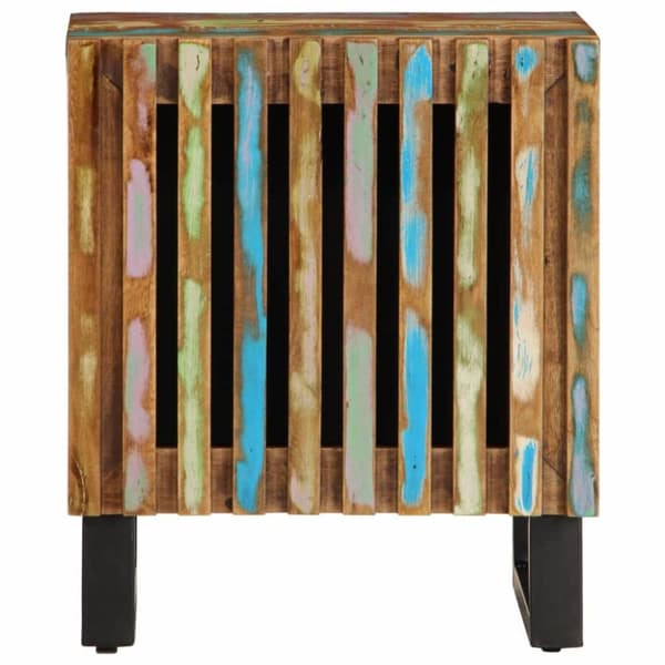 vidaXL Sängbord 40x34x46 cm massivt återvunnet trä