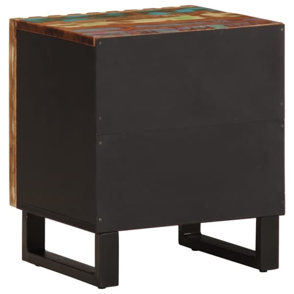 vidaXL Sängbord 40x34x46 cm massivt återvunnet trä