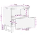 Miniatyrbilde 11 av 11: vidaXL Nattbord 2 stk 40x34x46 cm heltre akasie