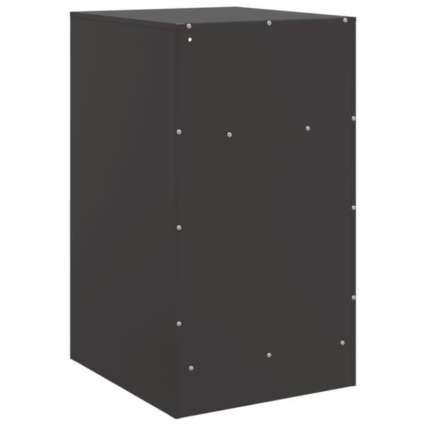 vidaXL Nattbord svart 34,5x39x62 cm stål