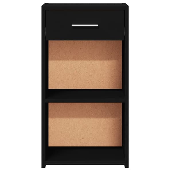 vidaXL sengeborde 2 stk. 35x34x65 cm konstrueret træ sort