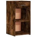 Miniatyrbilde 3 av 11: vidaXL Nattbord 2 stk røkt eik 35x34x65 cm konstruert tre