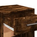 Miniatyrbilde 8 av 11: vidaXL Nattbord 2 stk røkt eik 35x34x65 cm konstruert tre