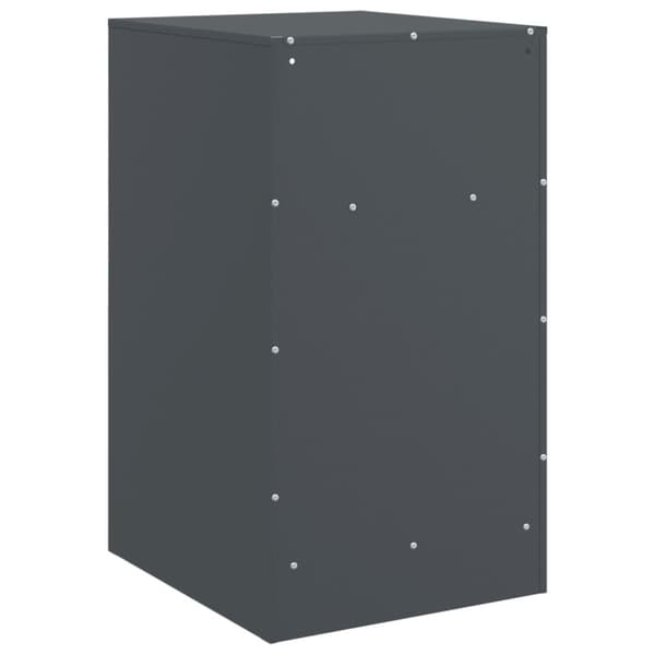vidaXL sengeborde 2 stk. 34,5x39x62 cm stål antracitgrå