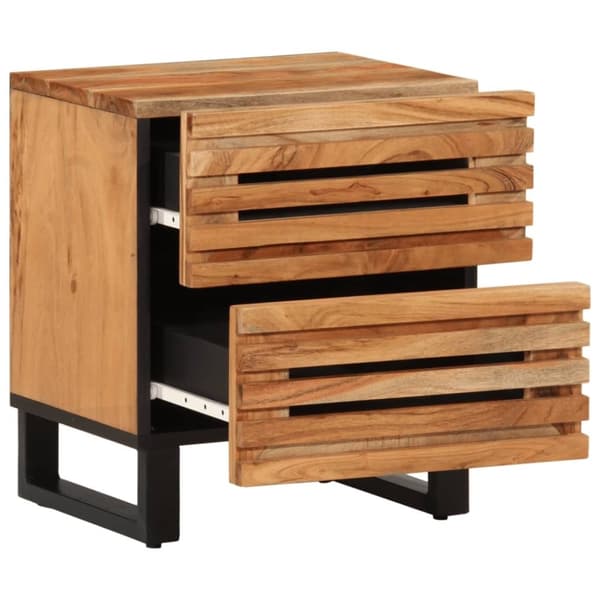 vidaXL Nattbord 40x34x46 cm heltre akasie