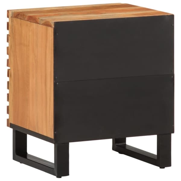 vidaXL Nattbord 40x34x46 cm heltre akasie