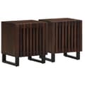 Miniatyrbilde 1 av 10: vidaXL Nattbord 2 stk 40x34x46 cm heltre mango