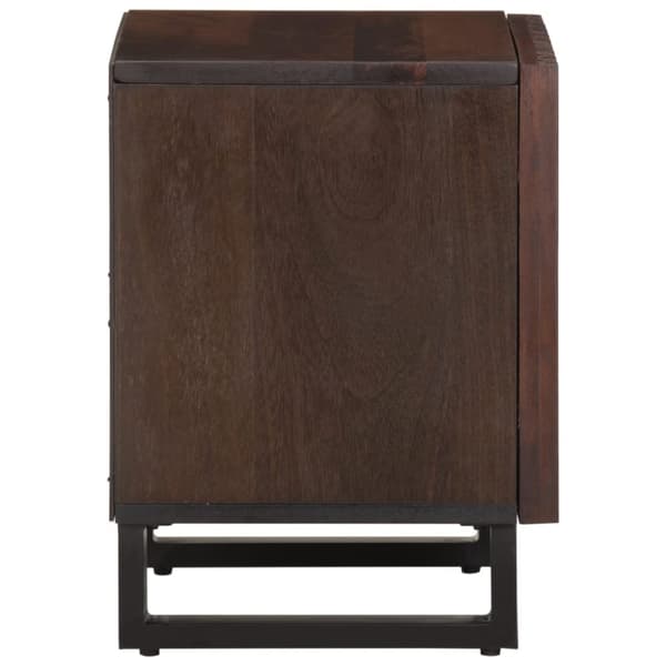 vidaXL sengeborde 2 stk. 40x33x46 cm massivt mangotræ