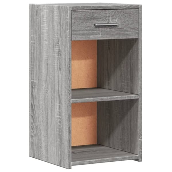 vidaXL sengebord 35x34x65 cm konstrueret træ grå sonoma-eg