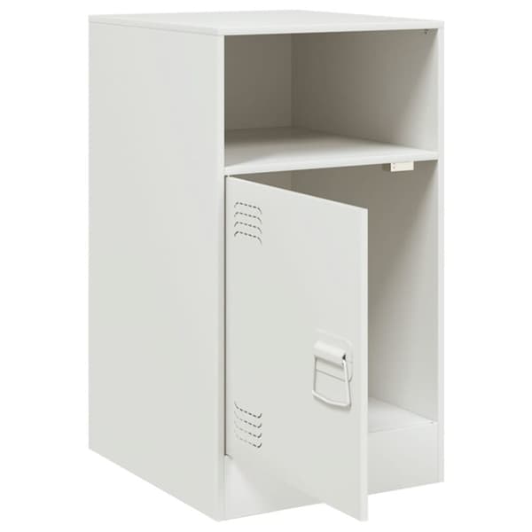 vidaXL sengeborde 2 stk. 34,5x39x62 cm stål hvid