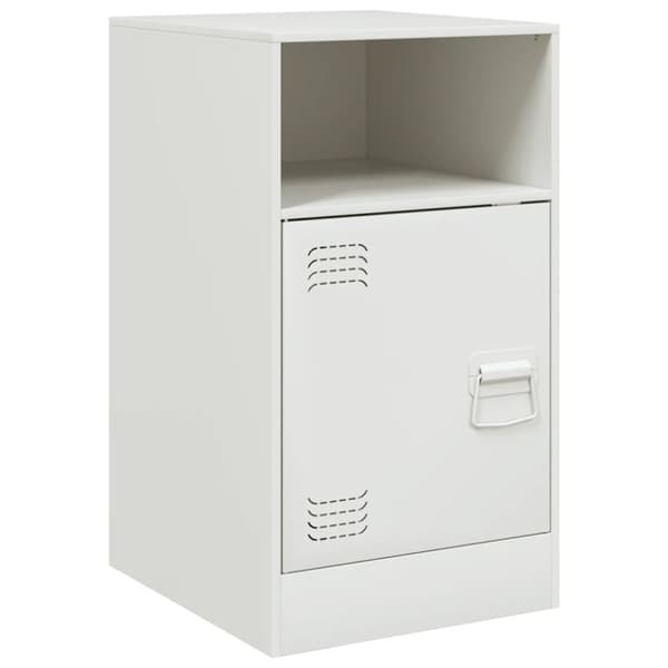 vidaXL sengeborde 2 stk. 34,5x39x62 cm stål hvid