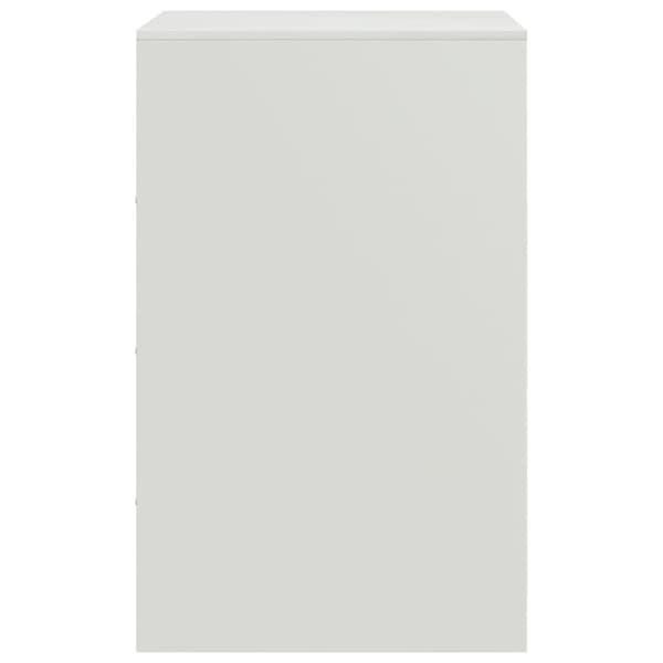 vidaXL sengeborde 2 stk. 34,5x39x62 cm stål hvid