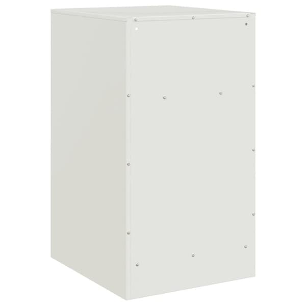 vidaXL sengeborde 2 stk. 34,5x39x62 cm stål hvid