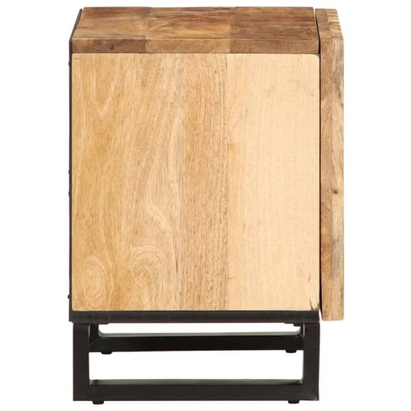 vidaXL sengebord 40x33x46 cm massivt ru mangotræ