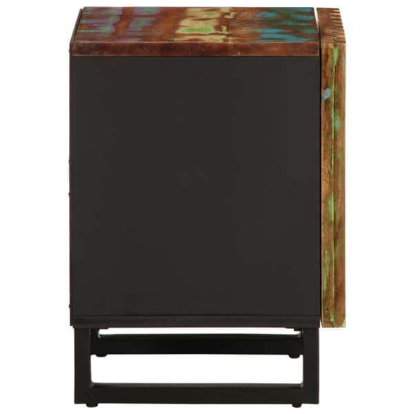 vidaXL sengeborde 2 stk. 40x33x46 cm massivt genbrugstræ