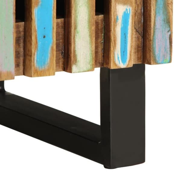 vidaXL sengeborde 2 stk. 40x33x46 cm massivt genbrugstræ