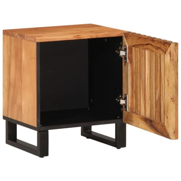 vidaXL Nattbord 2 stk 40x34x46 cm heltre akasie