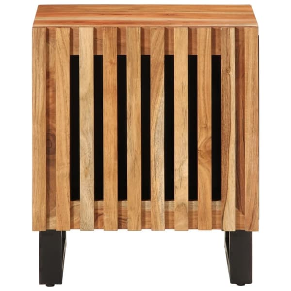 vidaXL Nattbord 2 stk 40x34x46 cm heltre akasie