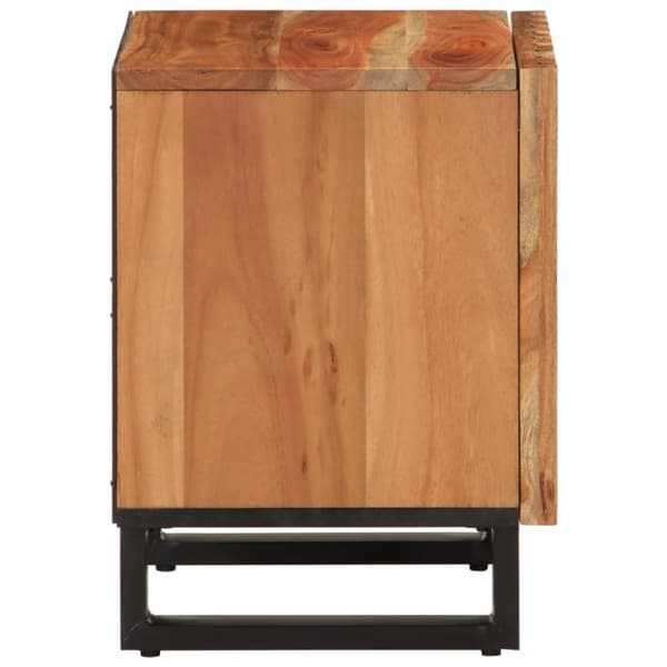 vidaXL Nattbord 2 stk 40x34x46 cm heltre akasie