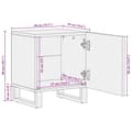 Miniatyrbilde 10 av 10: vidaXL Nattbord 2 stk 40x34x46 cm heltre akasie