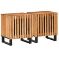 Miniatyrbilde 1 av 10: vidaXL Nattbord 2 stk 40x34x46 cm heltre akasie