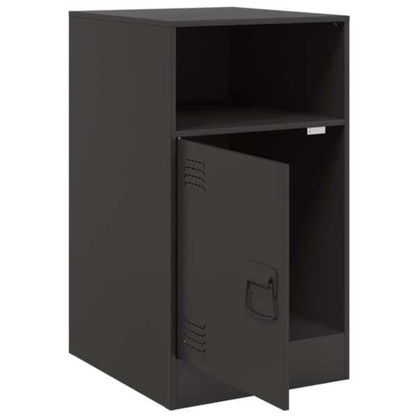 vidaXL sengeborde 2 stk. 34,5x39x62 cm stål sort