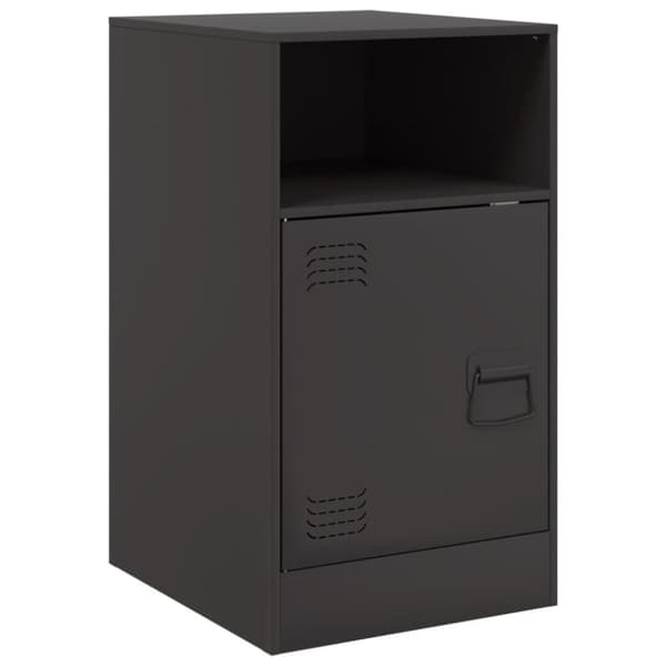 vidaXL sengeborde 2 stk. 34,5x39x62 cm stål sort