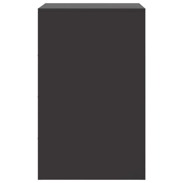 vidaXL sengeborde 2 stk. 34,5x39x62 cm stål sort