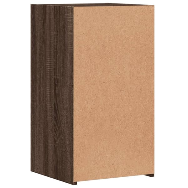 vidaXL Nattbord 2 stk brun eik 35x34x65 cm konstruert tre