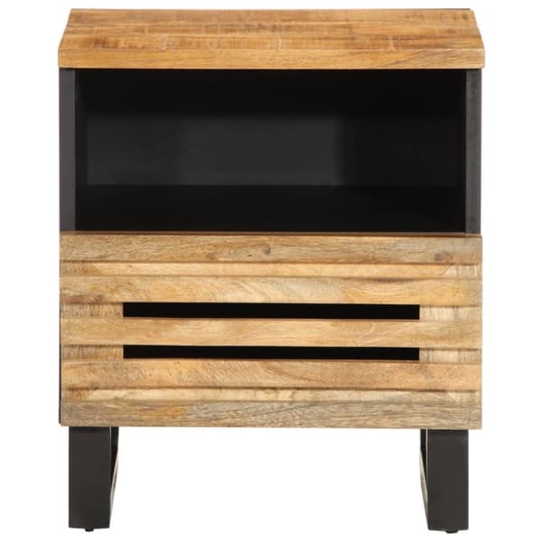 vidaXL Nattbord 2 stk 40x34x46 cm grovt heltre mangotre