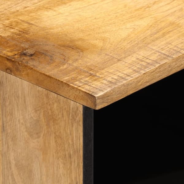 vidaXL Nattbord 2 stk 40x34x46 cm grovt heltre mangotre