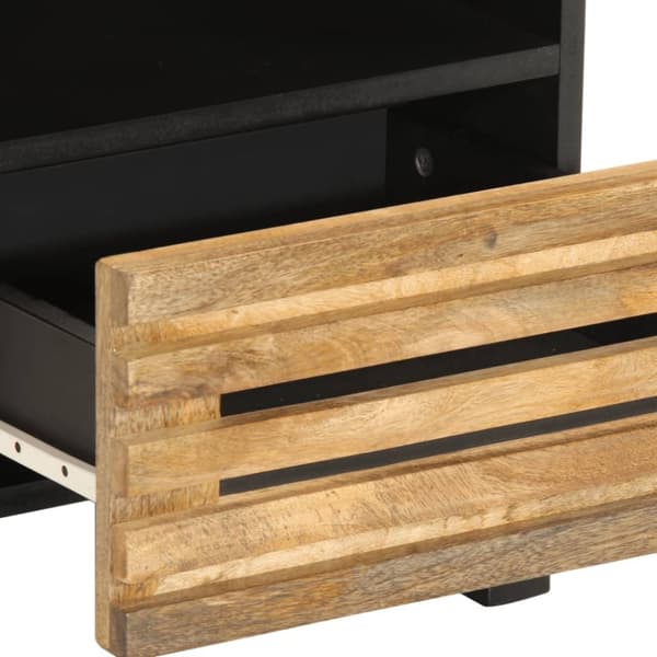vidaXL Nattbord 2 stk 40x34x46 cm grovt heltre mangotre