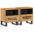 Miniatyrbilde 1 av 11: vidaXL Nattbord 2 stk 40x34x46 cm grovt heltre mangotre