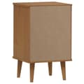 Miniatyrbilde 6 av 9: vidaXL Nattbord MOLDE brun 40x35x65 cm heltre furu