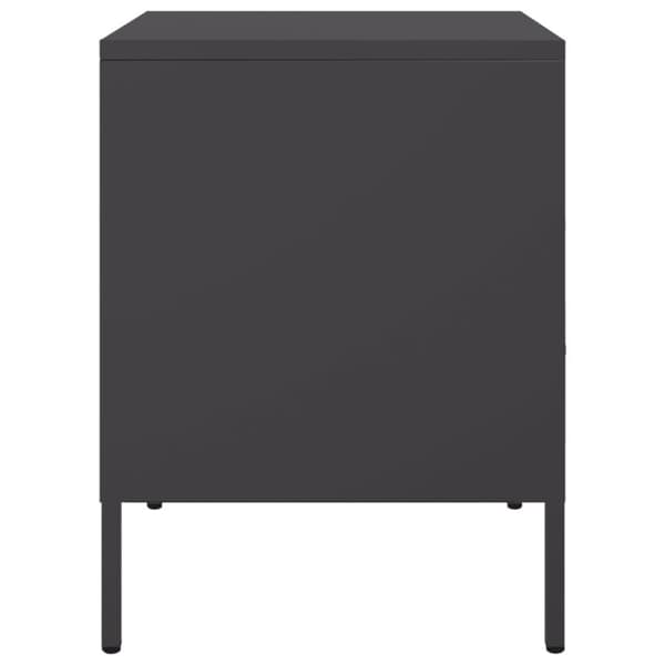 vidaXL sengebord 36x39x50,5 cm stål sort