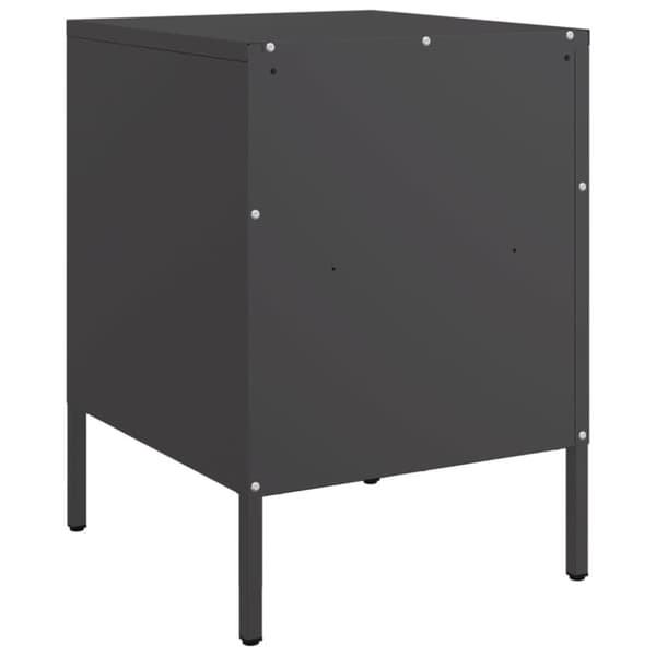 vidaXL sengebord 36x39x50,5 cm stål sort