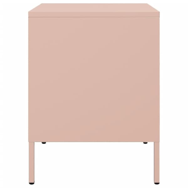 vidaXL Yöpöydät 2 kpl pinkki 36x39x50,5 cm teräs
