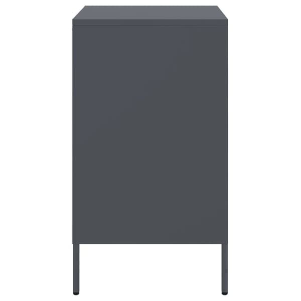 vidaXL Yöpöydät 2 kpl antrasiitti 36x39x68 cm teräs