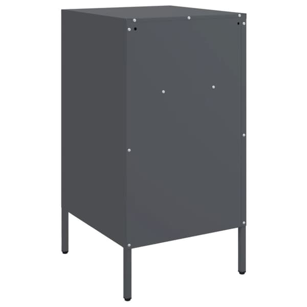 vidaXL Yöpöydät 2 kpl antrasiitti 36x39x68 cm teräs