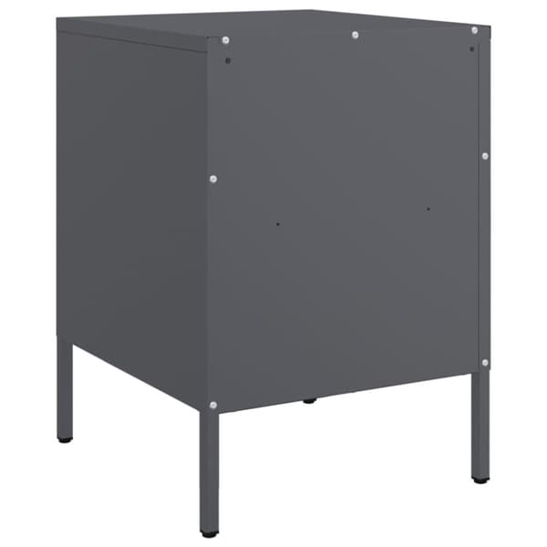 vidaXL Nattbord 2 stk antrasitt 36x39x50,5 cm stål