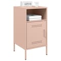 Pikkukuva 4 / 11: vidaXL Yöpöydät 2 kpl pinkki 36x39x68 cm teräs