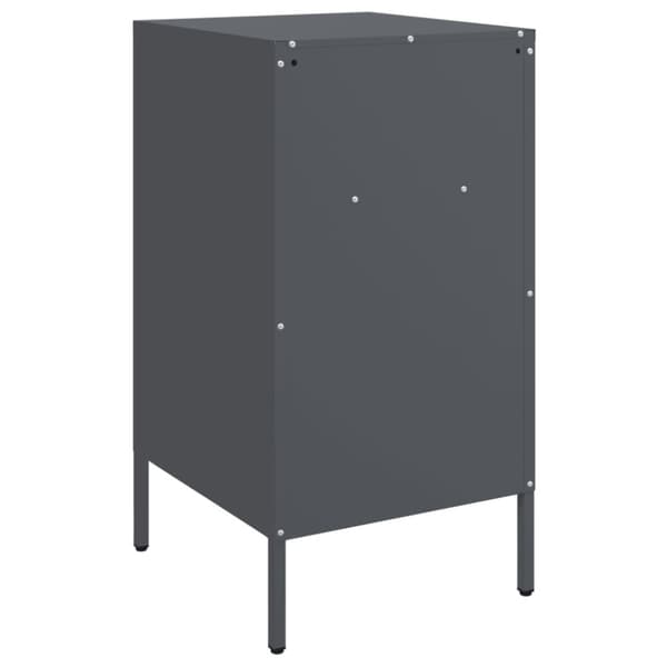 vidaXL sengebord 36x39x68 cm stål antracitgrå