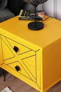 Pikkukuva 3 / 9: Chic Home Luona yöpöytä laatikoilla L50xS40xK55 cm, keltainen